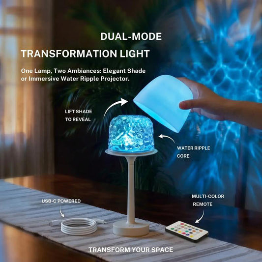 16-Color Water Ripple Table Lamp