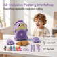🎨🌀 Kids Electric Pottery Wheel – DIY Clay Craft Kit. Spin, shape, create – endless fun for young artists. 🔥👧👦