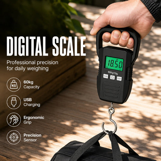 🧳 2026 Sale — Over 48,500 Sold! 🔋 Portable Rechargeable Luggage Hanging Scale