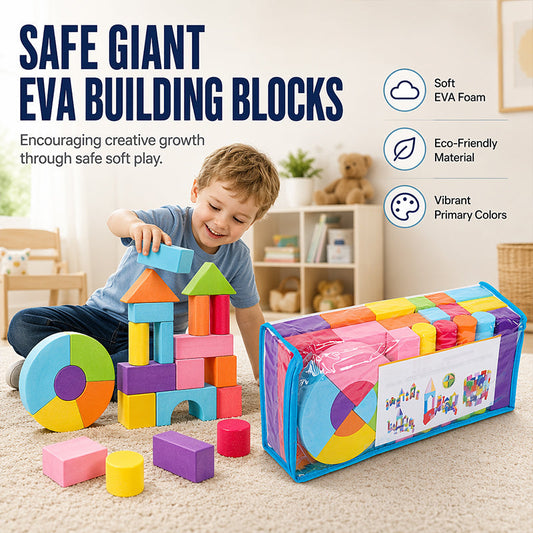 ⏳Limited-time 50% off⏰Kids Soft EVA Foam Building Blocks Set🏰