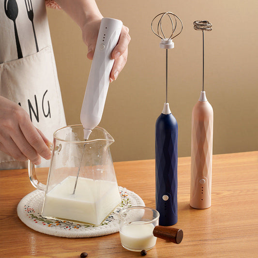 🥛☕ LIMITED-TIME 50% OFF! USB Rechargeable Handheld Milk Frother – 3 Adjustable Speeds, 2 Whisks & Easy-Clean 304 Stainless Steel