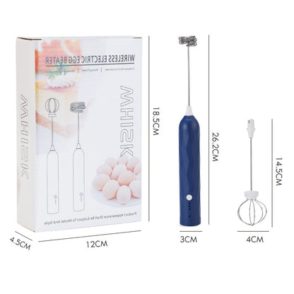 🥛☕ LIMITED-TIME 50% OFF! USB Rechargeable Handheld Milk Frother – 3 Adjustable Speeds, 2 Whisks & Easy-Clean 304 Stainless Steel