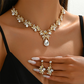 💎 50% OFF NOW! ✨ Sparkling Teardrop Pendant Necklace & Earrings Set – Elegant design, brilliant shine & lightweight – Perfect for weddings, parties & everyday glamour 🌟