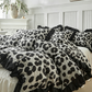 🐆 50% OFF NOW! 🛌 Leopard Print Ruffled Duvet Cover Set – Soft fabric, chic ruffle detail & vibrant print – Perfect for a bold, cozy bedroom makeover ✨