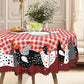 🐓❤️ 50% OFF! Farmhouse Rooster Tablecloth | Red Buffalo Plaid Chicken Table Cover