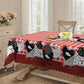 🐓❤️ 50% OFF! Farmhouse Rooster Tablecloth | Red Buffalo Plaid Chicken Table Cover