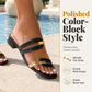 👡✨ Square-Toe Chunky Heel Sandals – 50% OFF! Polished color-block, steady block heel, roomier fit – brunch to evening chic. 🏖️💖