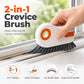 🧹 2-in-1 Window Groove Cleaning Brush with Built-in Scraper – Narrow Crevice Tool with Hard Bristles