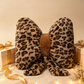 Leopard Print Bowknot Throw Pillow