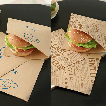 🥪 50% OFF NOW! 🧺 Grease-Resistant Paper Bags – Food-safe, durable & eco-friendly – Perfect for sandwiches, pastries & takeaway ✨