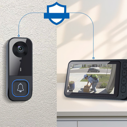 📢📢50% OFF !! ⏰Wireless Video Doorbell with Screen Monitor