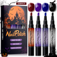 🎃 LIMITED-TIME 50% OFF! ✨ Quick-Dry Halloween Nail Polish Pen Set – Water-Based, Odor-Free, Precise Nail Art 💅