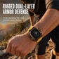 🛡️ Rugged TPU Watch Strap: Dual-Layer Armor, Shockproof, Scratch-Resistant, Precise Cutouts