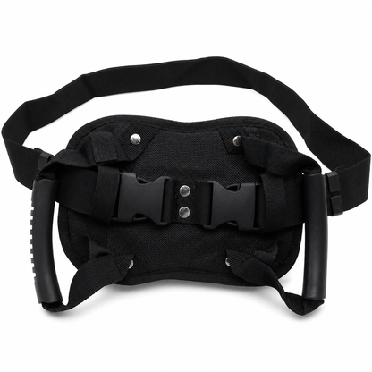 🏍️ Passenger Grip Belt: High-Tensile Nylon, Ergonomic Handle, Adjustable Waist Strap, for Motorcycle