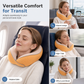 ⏳🔥LIMITED-TIME 50% OFF! ⏰Memory Foam U-Shaped Travel Neck Pillow with Ice Silk Cover and Magnetic Buckle for Portable Neck Support