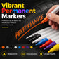 🎨 Quick-Dry Paint Marker Pens | 12 Colors