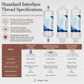 5 Inch PP Cotton Sediment Water Filter Cartridge Inline Pre-Filter for Smart Toilet Household Water Heater Shower and Washing Machine