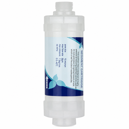 5 Inch PP Cotton Sediment Water Filter Cartridge Inline Pre-Filter for Smart Toilet Household Water Heater Shower and Washing Machine