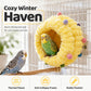 🐦 Save 50%! ☁️ Hanging Bird Bed – Coral fleece & cage-friendly comfort ✨