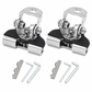 1 Pair Car Engine Hood LED Light Bar Mounting Brackets Clamp Holders for Work Lights Modification