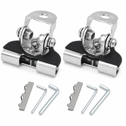 1 Pair Car Engine Hood LED Light Bar Mounting Brackets Clamp Holders for Work Lights Modification