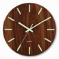 🕰️12-Inch Silent Wooden Wall Clock – Luminous Glow & MDF Wood Grain✨