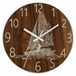 🕰️12-Inch Silent Wooden Wall Clock – Luminous Glow & MDF Wood Grain✨