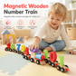 📢📢 50% OFF🚂Magnetic Wooden Number Train — Counting Fun for Ages 3+ 🎁