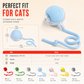 Smart Automatic Rolling Cat Toy Ball with Rope