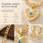 🎁2026 New Arrivals 50% OFF💥18K Gold Plated Evil Eye Heart Necklace & Earrings Jewelry Set🧿✨