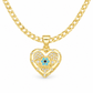 🎁2026 New Arrivals 50% OFF💥18K Gold Plated Evil Eye Heart Necklace & Earrings Jewelry Set🧿✨
