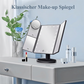 Three-Panel Makeup Mirror with Lighting