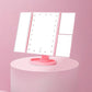 Three-Panel Makeup Mirror with Lighting
