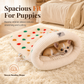 Thickened Warm Enclosed Cat Bed Sleeping Bag Soft Plush Pet Cave Bed Mat for Autumn and Winter
