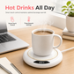 ⏳🔥LIMITED-TIME 50% OFF! ⏰Electric Coffee Mug Warmer with 3-Temp Settings