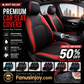 🎉 2026 Sale — 🔥Over 50,000 Sold 🚗 9-Piece Quilted Faux Leather Seat Covers – Car Interior Accessory ⏰